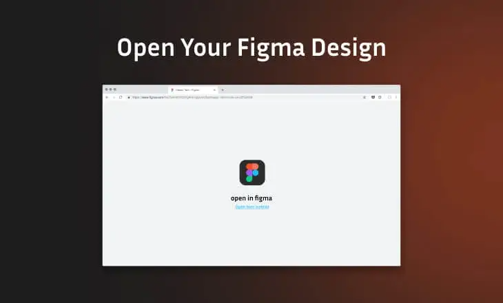 open your figma design