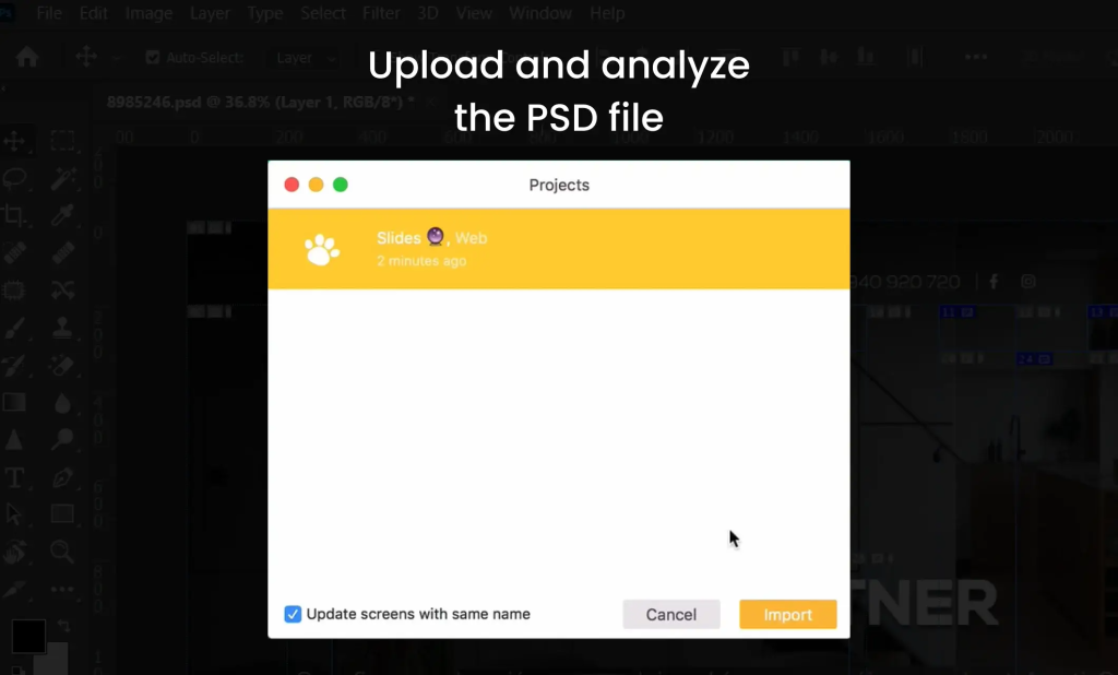 Convert PSD to HTML