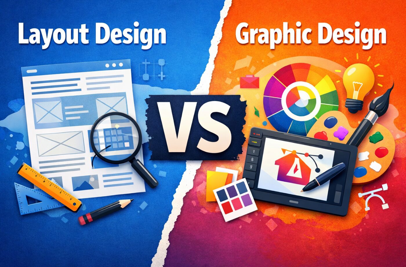 Layout Design vs Graphic Design: Key Differences Explained
